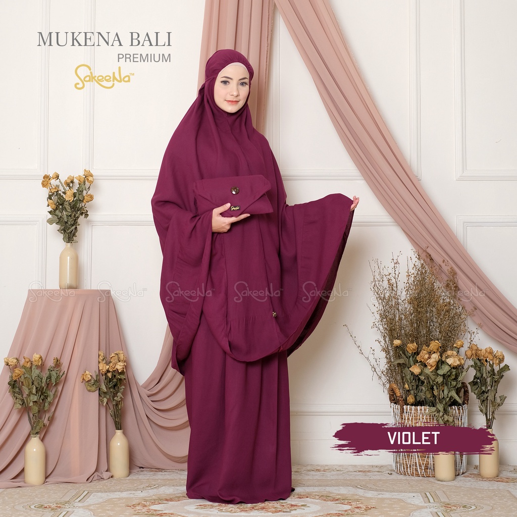 mukena bali premium sakeena jumbo dewasa polos