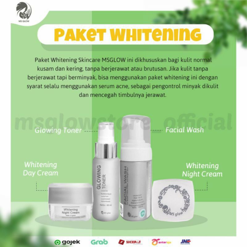 Paket MS GLOW Glowing - Paket Whitening