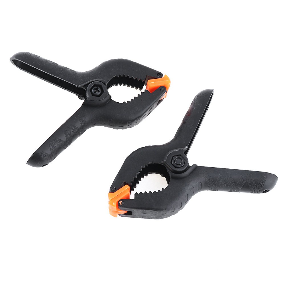 5pcs / Lot Klip Penjepit Multifungsi Bahan Plastik Nilon Warna Hitam Ukuran 4 Inchi Dengan Pembuka Maksimal 50mm
