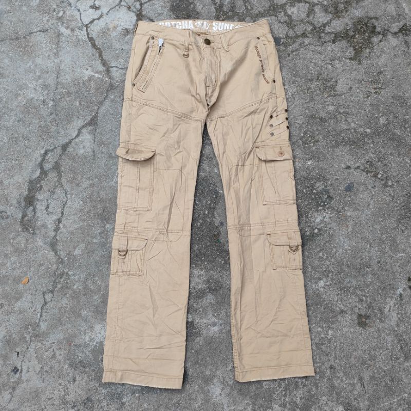 GOTCHA SURFER CARGO LONG PANTS SECOND BRANDED ORIGINAL PRELOVED