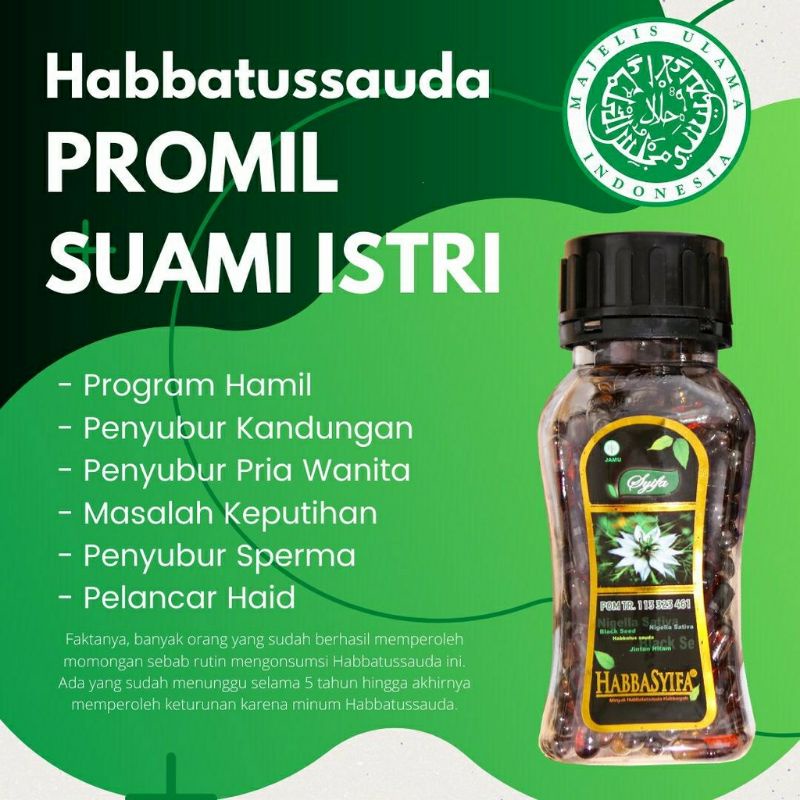 Habbatussauda Habbasyifa Habatussauda Oil Isi 90 Kapsul