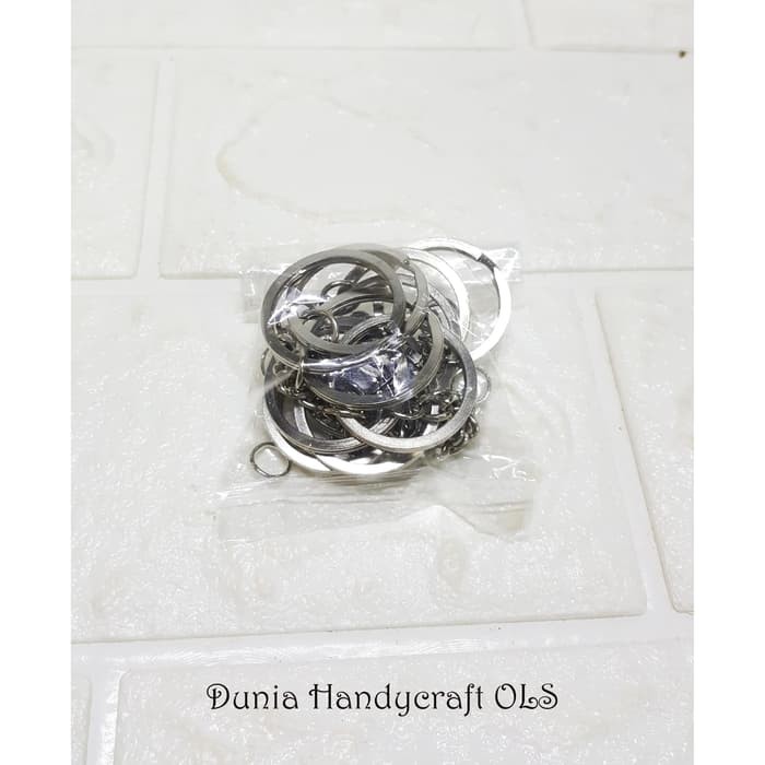 Gantungan Kunci Roda + Ring per 1 lusin (12 pcs) Besar Tebal Bagus