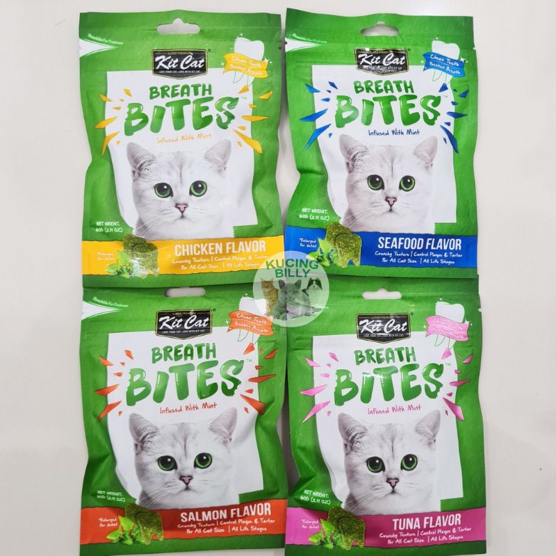 Snack Kucing Kit Cat Breath Bites 60gr