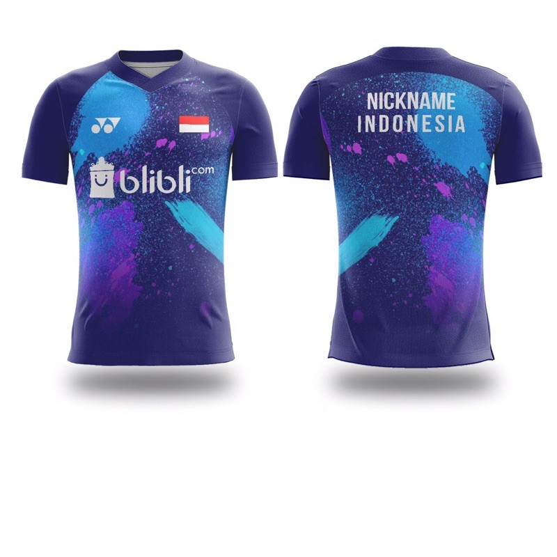 Jersey Bulutangkis Custom | Jersey Badminton Custom | Kaos Badminton | Kaos Bulutangkis | BLIB