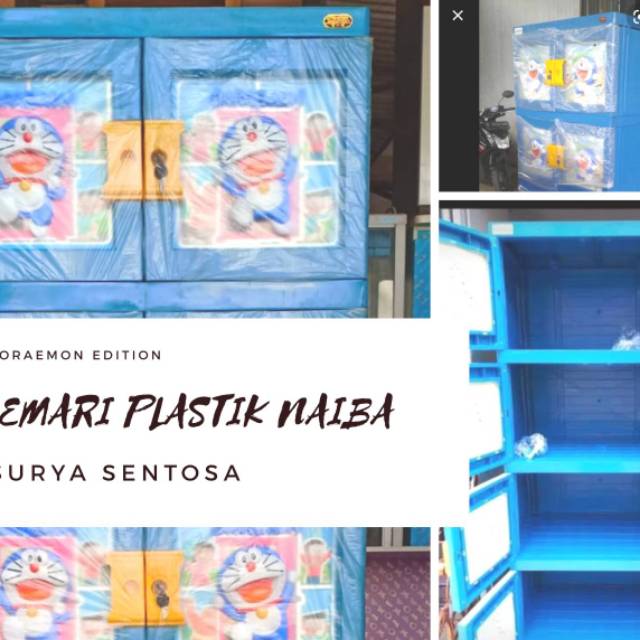 Lemari Plastik 4S Doraemon - Naiba
