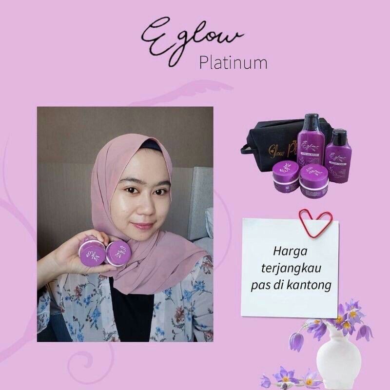 Eglow Platinum Whitening DAN ACNE KULIT SEHAT BERSIH CERAH 3X LEBIH CEPAT