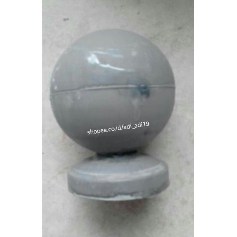 ornamen pagar mahkota bola besi ukuran 2 in