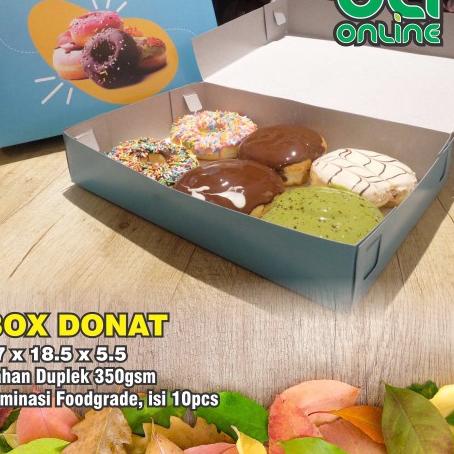 

♢ Kotak Donat 27x18.5x5.5 Isi 10pcs / Dus Donat / Box Donat / Kemasan Donat ⅍