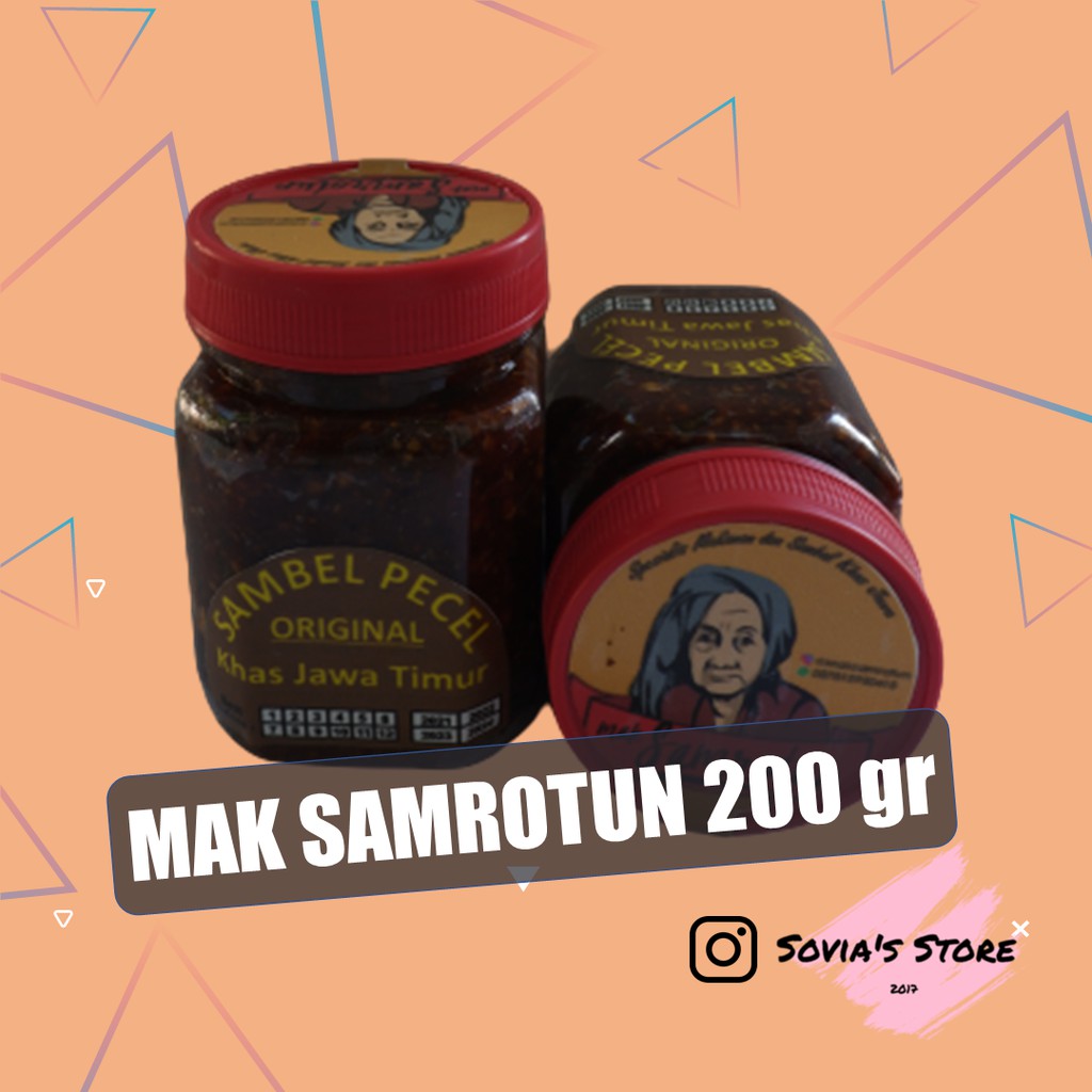 

SAMBEL PECEL MAK SAMROTUN KHAS JAWA TIMUR kemasan 200 gr