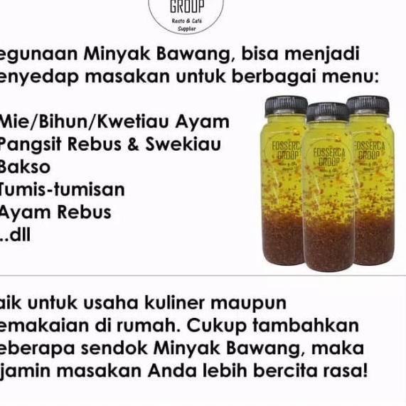 

New! Minyak Ayam Bawang untuk Masak Chicken Garlic Oil for Cooking 1 Liter ✓