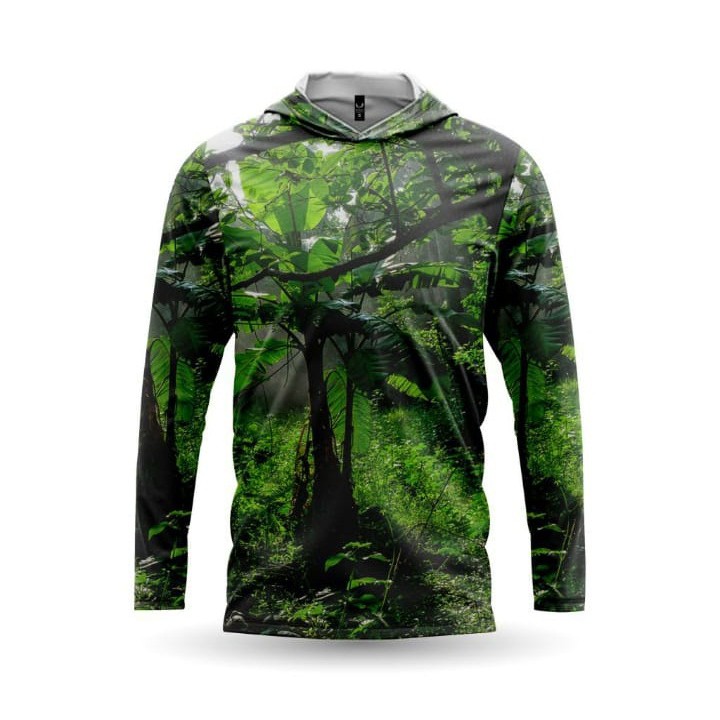 Kaos Camo Berburu Perbakin Motif Pohon Pisan 3D Hoodie