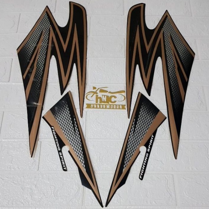 STRIPING RX KING 2003 STICKER RX KING 2003 VARIASI GOLD