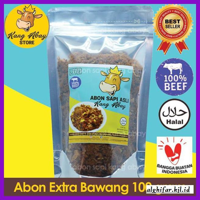 

Makanan-Kering- Abon Sapi Xtra Bawang Kang Abay - Abon Sapi Asli -Aneka.