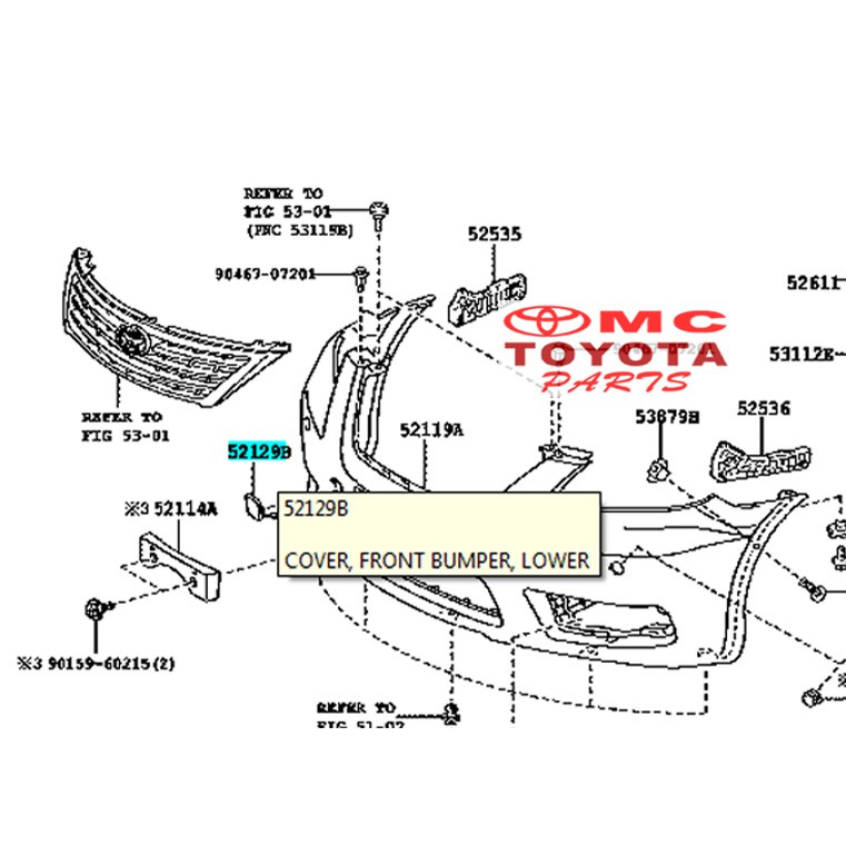 Tutup Cover Derek Towing Bumper Bemper Depan New Camry 52129-06927