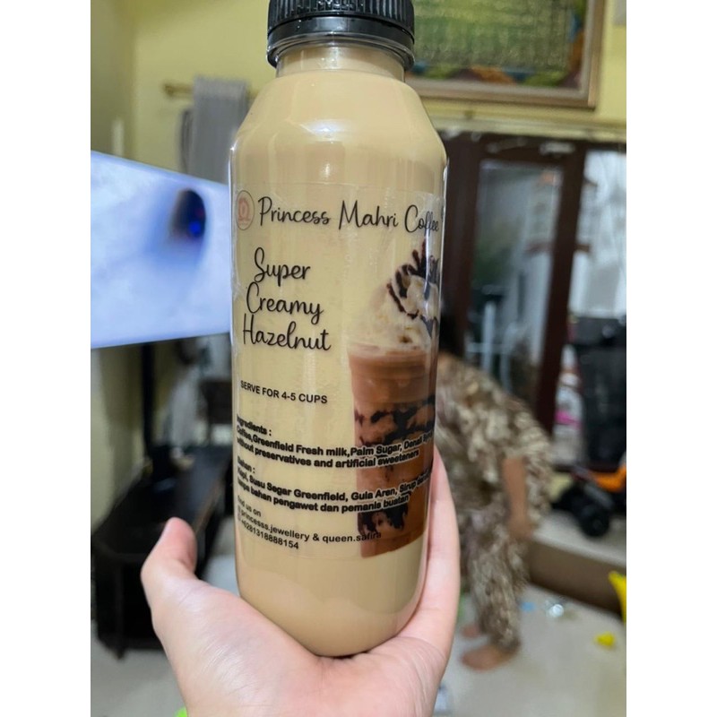 

Kopi Susu HazeLnut Home Made High Quality Bahan Berkualitas SGT Tinggi 500 mL