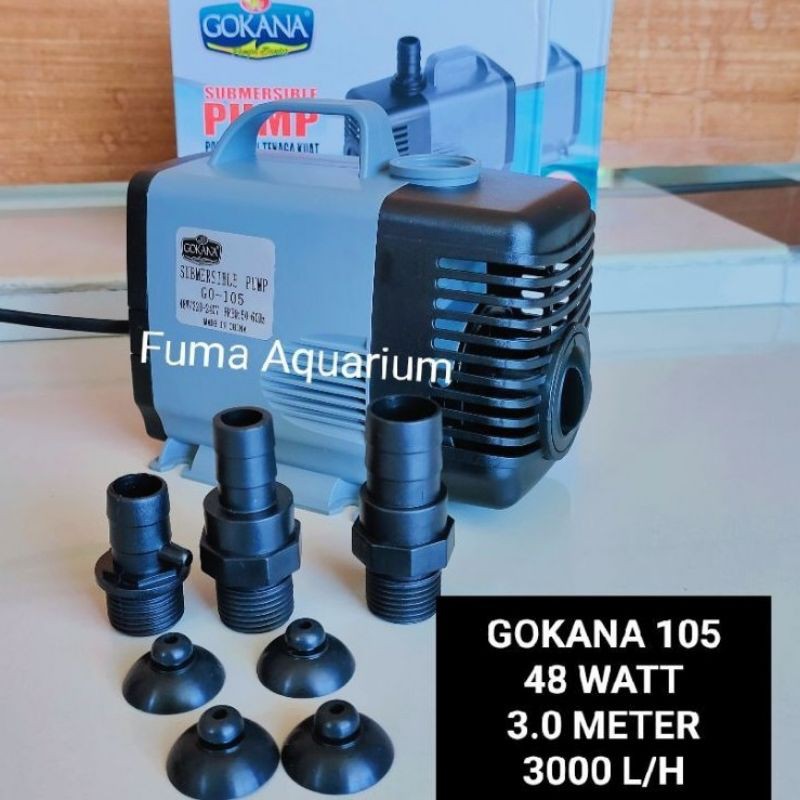 GOKANA GO-105 Pompa Aquarium Aquascape Hidroponik Water Pump Power Head