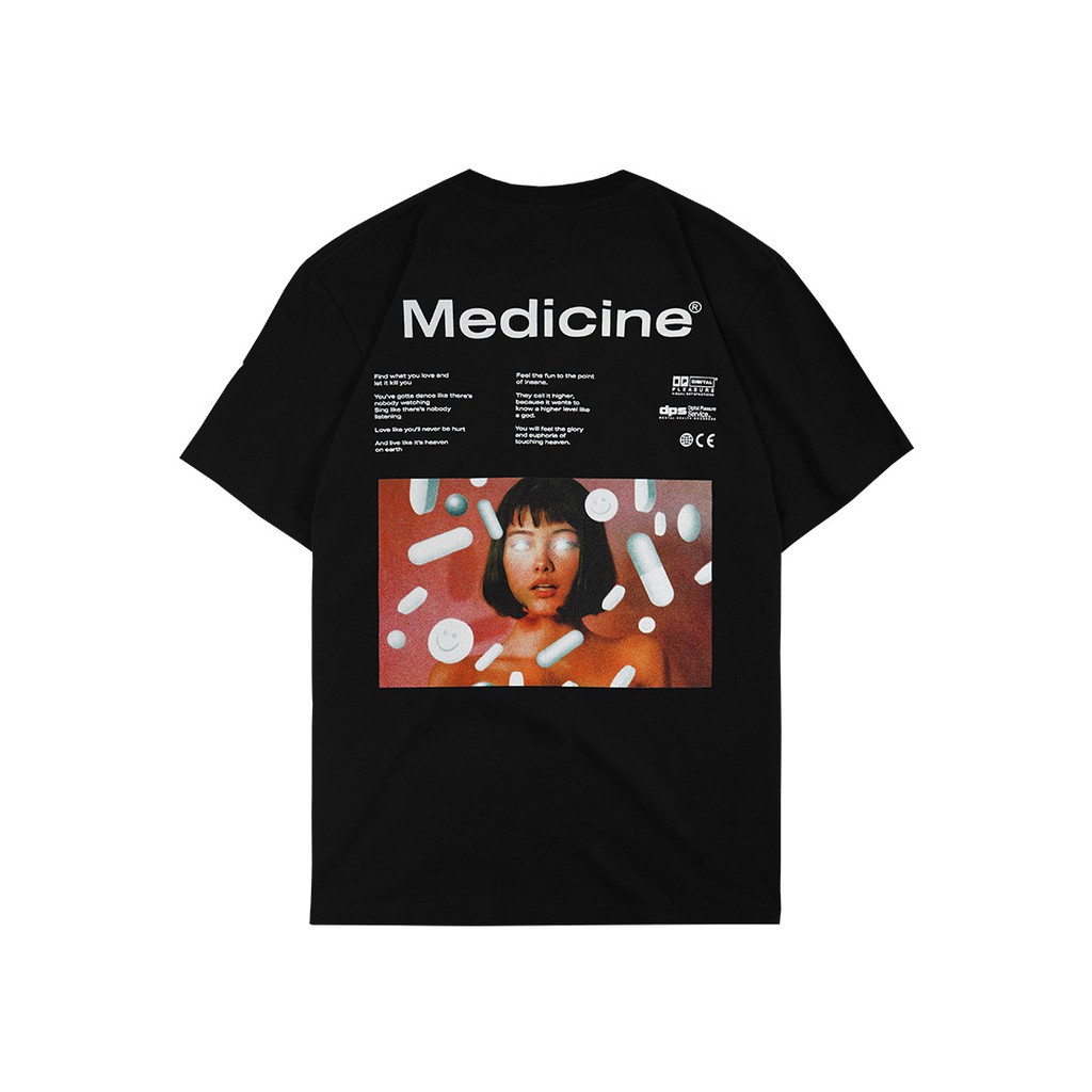 PLEASURE SERVICE TS - KAOS DISTRO MRJN PRIA/WANITA BLACK