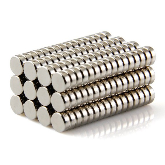 Strong Neodymium Magnet NdFeB N50 100PCS - OMOT8ESV Silver