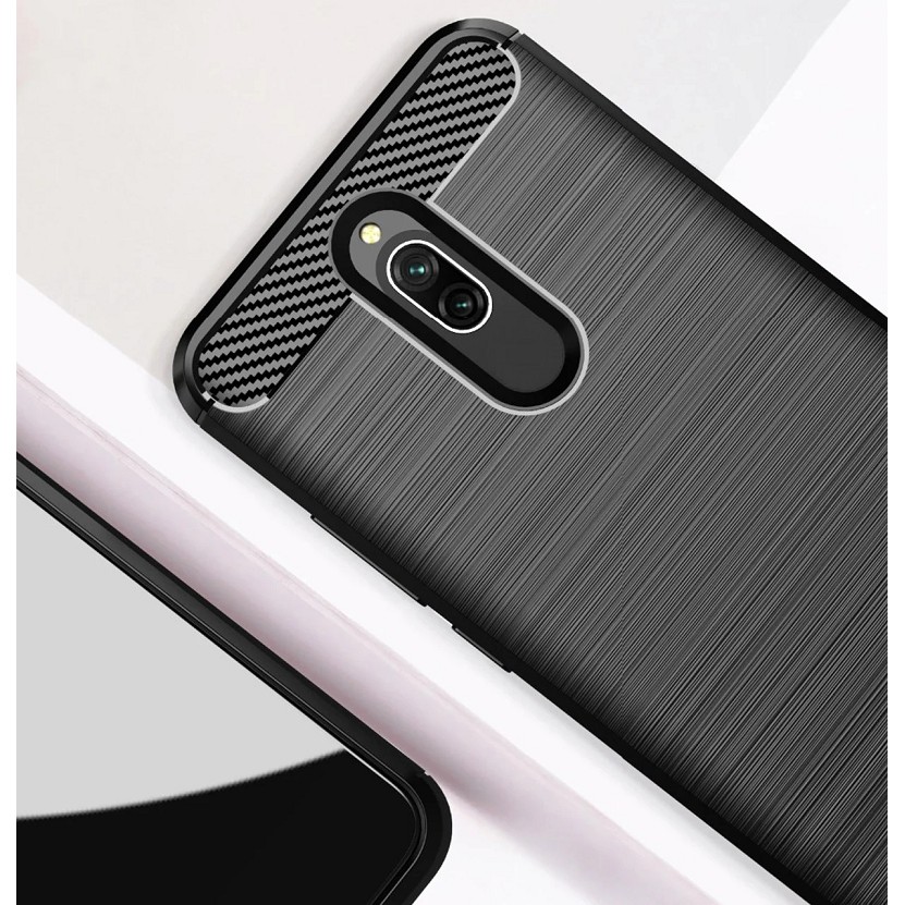 Casing Soft Case for Xiaomi Redmi 8 / 8A / 8A Pro Ipaky Carbon Fiber Matte Softcase - Hitam