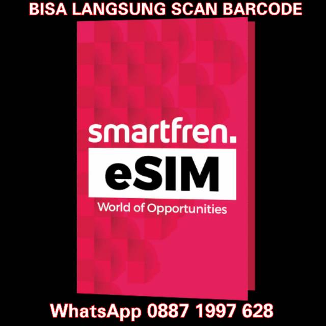 Esim Smartfren 4G Free Kuota 90GB