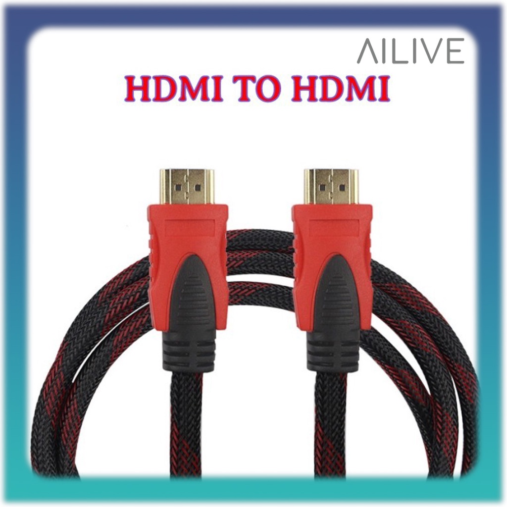 Kabel HDMI To HDMI 1.5M &amp; 3M 1080P / Sambungan Laptop TV Projector Komputer Support 4K High Quality