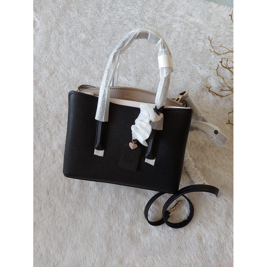 Tas Kate Spade Margaux Medium Black Taupe New Original