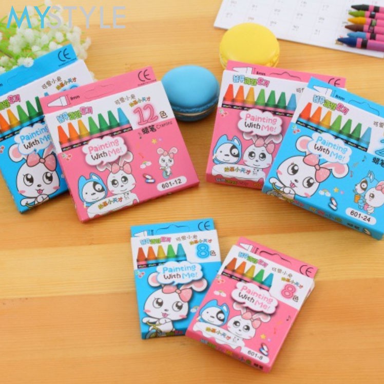 

MYSTYLE CRAYON SET 8/12 WARNA LANCIP PENSIL WARNA ALAT MEWARNAI ALAT LUKIS ANAK PERLENGKAPAN GAMBAR