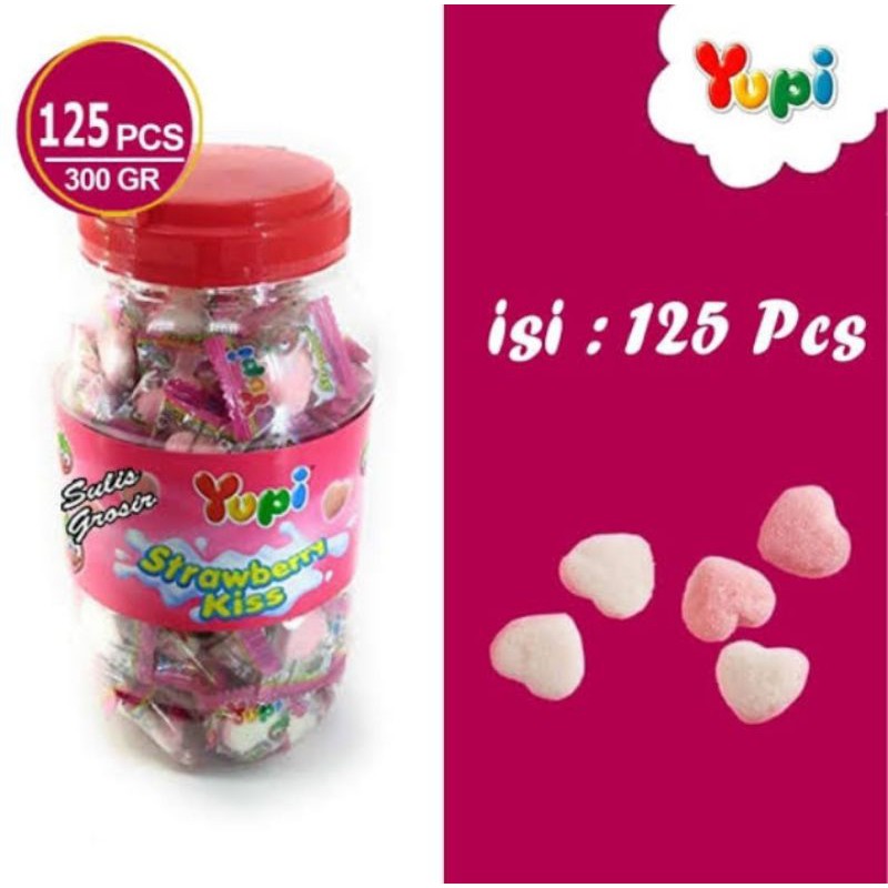 

PERMEN YUPi STRAWBERRY KiSS 300 g iSi 125 PCS