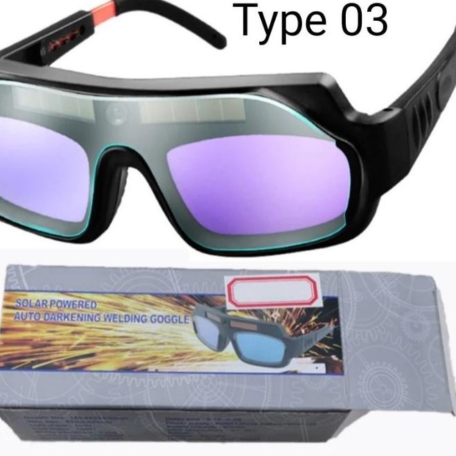 [L034]Kacamata las otomatis auto dark welding lens kacamata safety googles-Terbaik