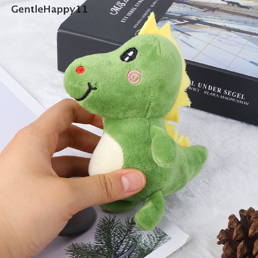 Gentlehappy 12cm Dinosaurus Mainan Mewah Boneka Boneka Liontin Lembut Dengan Gantungan Kunci Keyring Hadiah