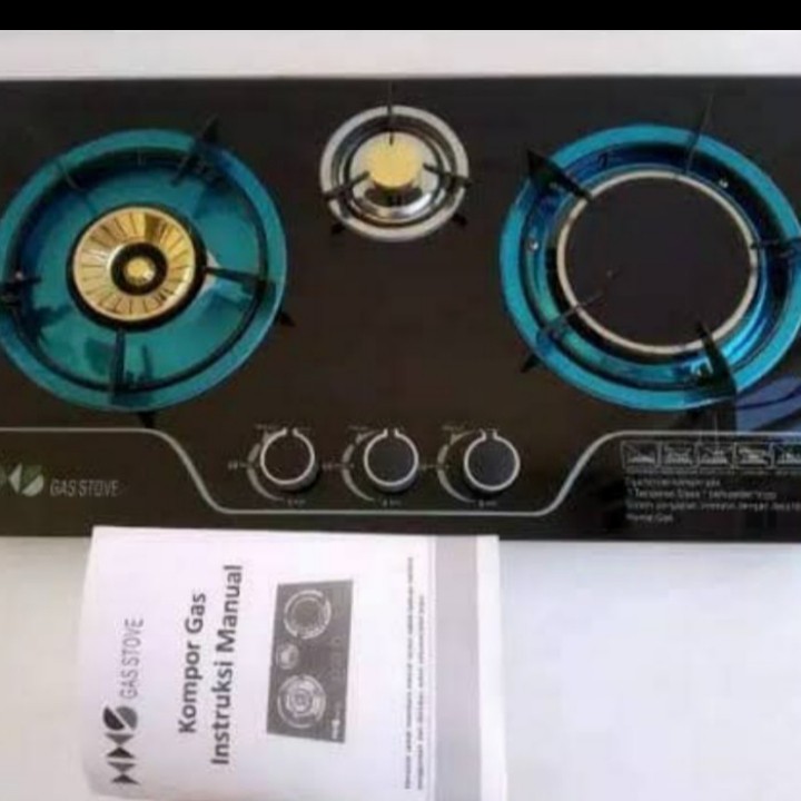suggo kompor gas kaca 3 tungku SG-301