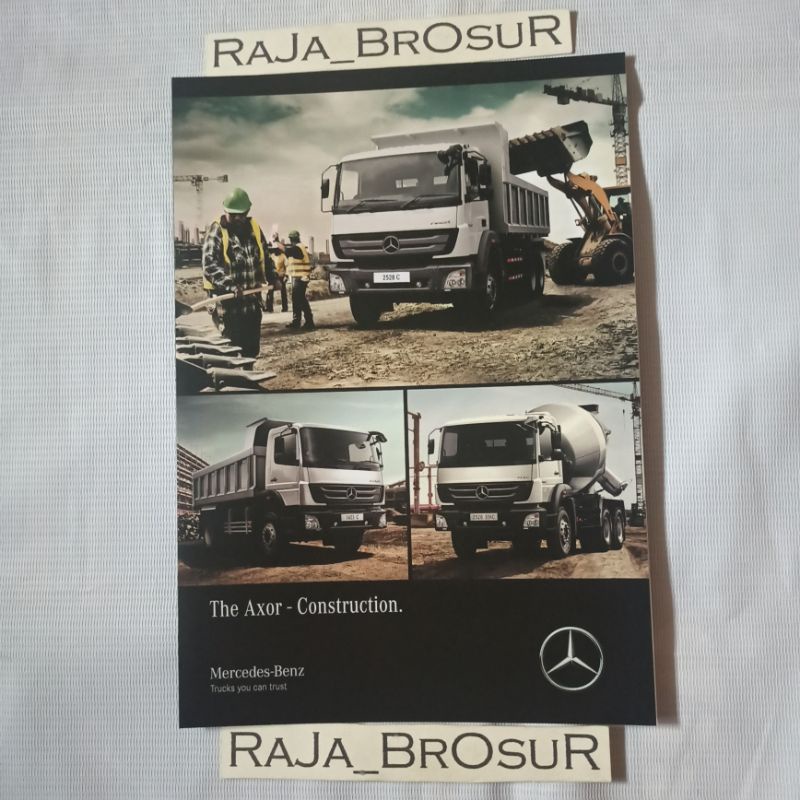 Poster brosur katalog leaflet Mercedes Benz The Axor Logistic Axor 1623 C-2528 C Tipper Truck/Dump T