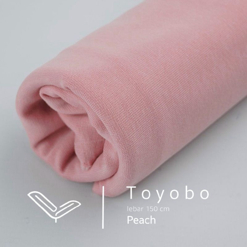 kain toyobo deluxe rm warna peach