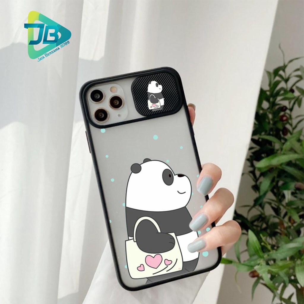 SOFTCASE SLIDE KAMERA BEAR OPPO VIVO SAMSUNG XIAOMI REALME IPHONE ALL TYPE JB4967