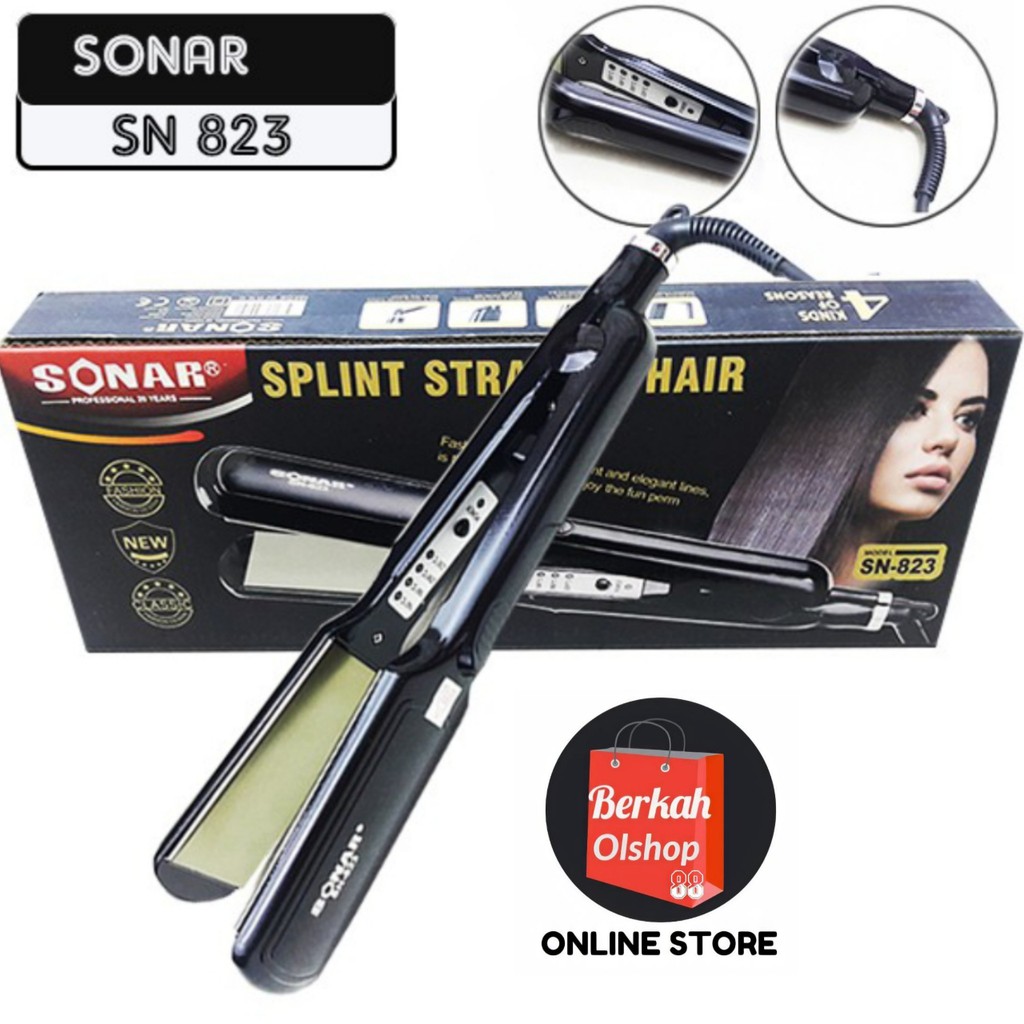 Catok Catokan rambut Lurus Sonar Splint Straight Hair SN 823