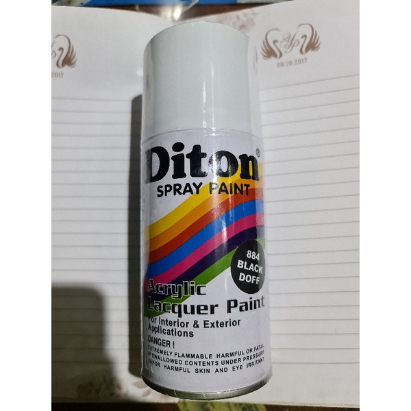 CAT SEMPROT DITON 884 BLACK DOFF 300CC