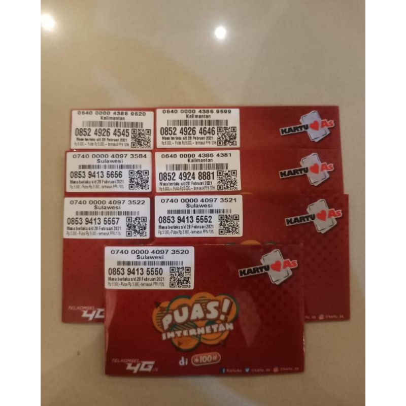 nomor cantik TELKOMSEL AS