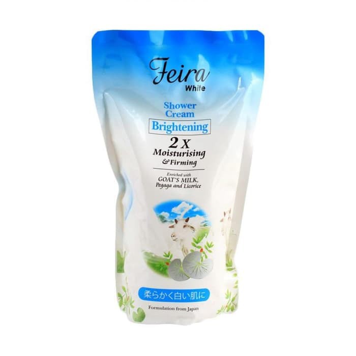 FEIRA WHITE SHOWER CREAM REFFIL 850ML - SABUN MANDI FEIRA REFFIL