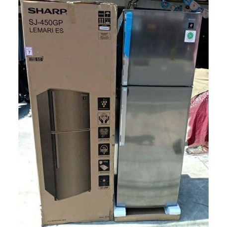 KULKAS SHARP SJ-450GP SD INVERTER 2 PINTU PLASMA BATAM