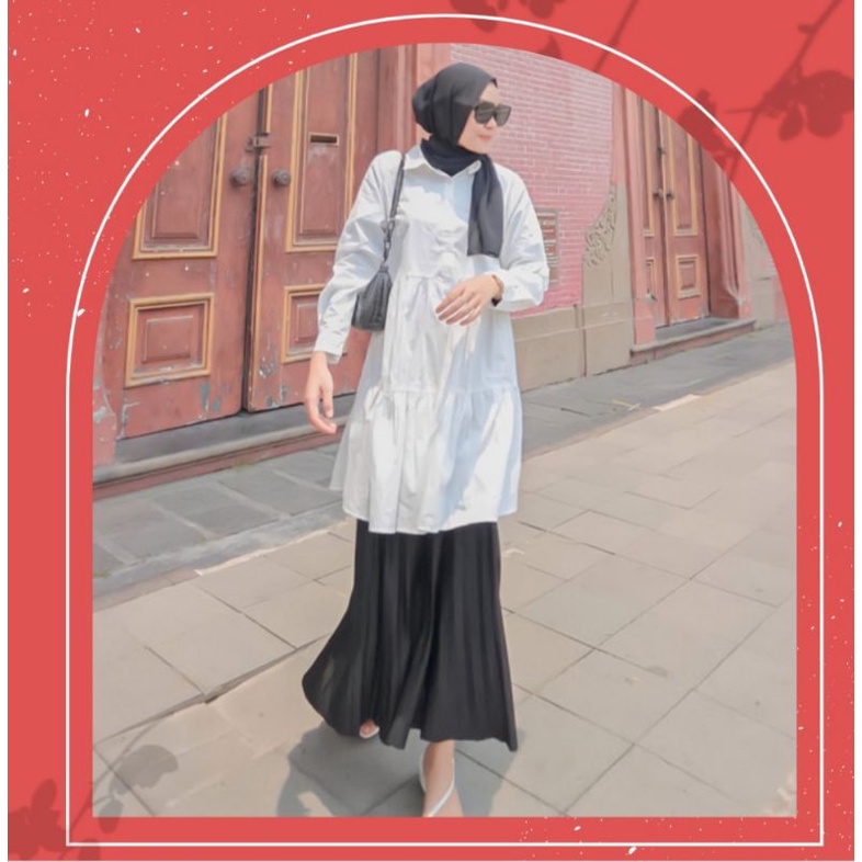 Dress Korea import Alisha Dress / Dress Import / dress muslim / tunik import / Dress midi korea