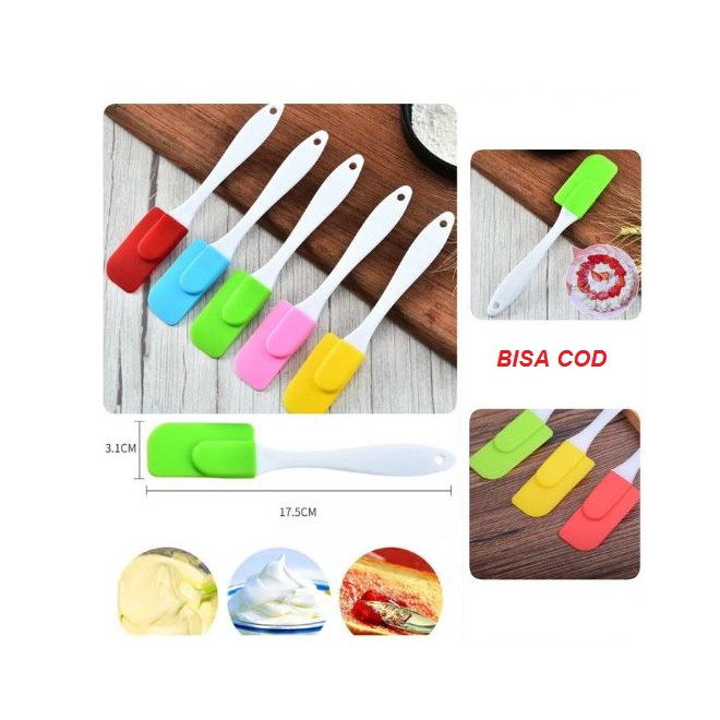 Spatula Silikon MINI Alat Masak Tahan Panas Anti Lengket