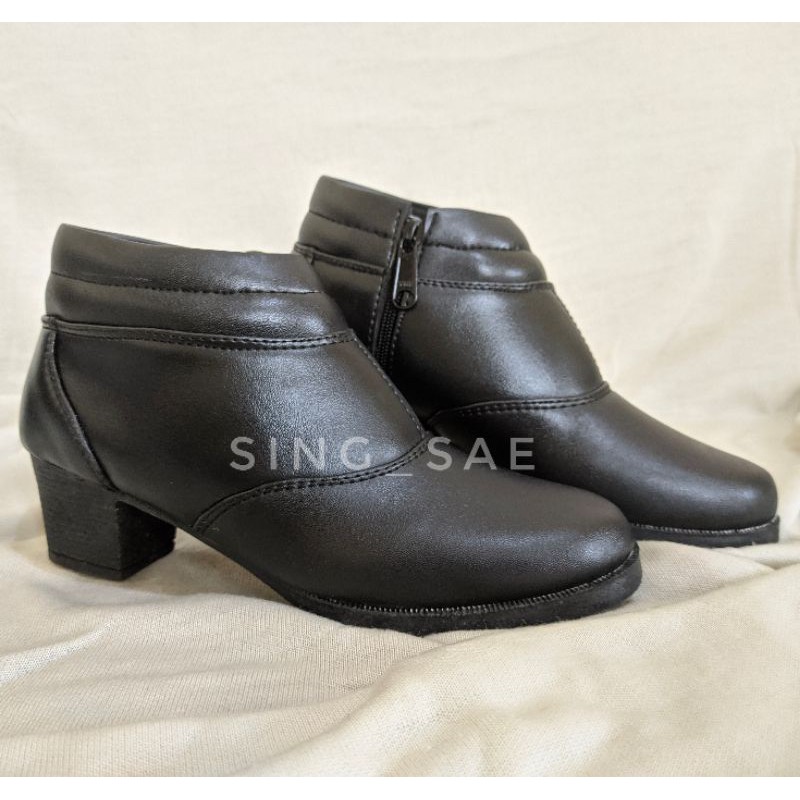 Sepatu PDH Wanita SUS 02 Polos/sepatu polwan/sepatu kantor wanita