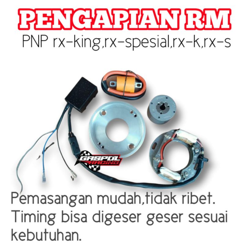 PENGAPIAN RM PNP RX KING GASPOL RACING