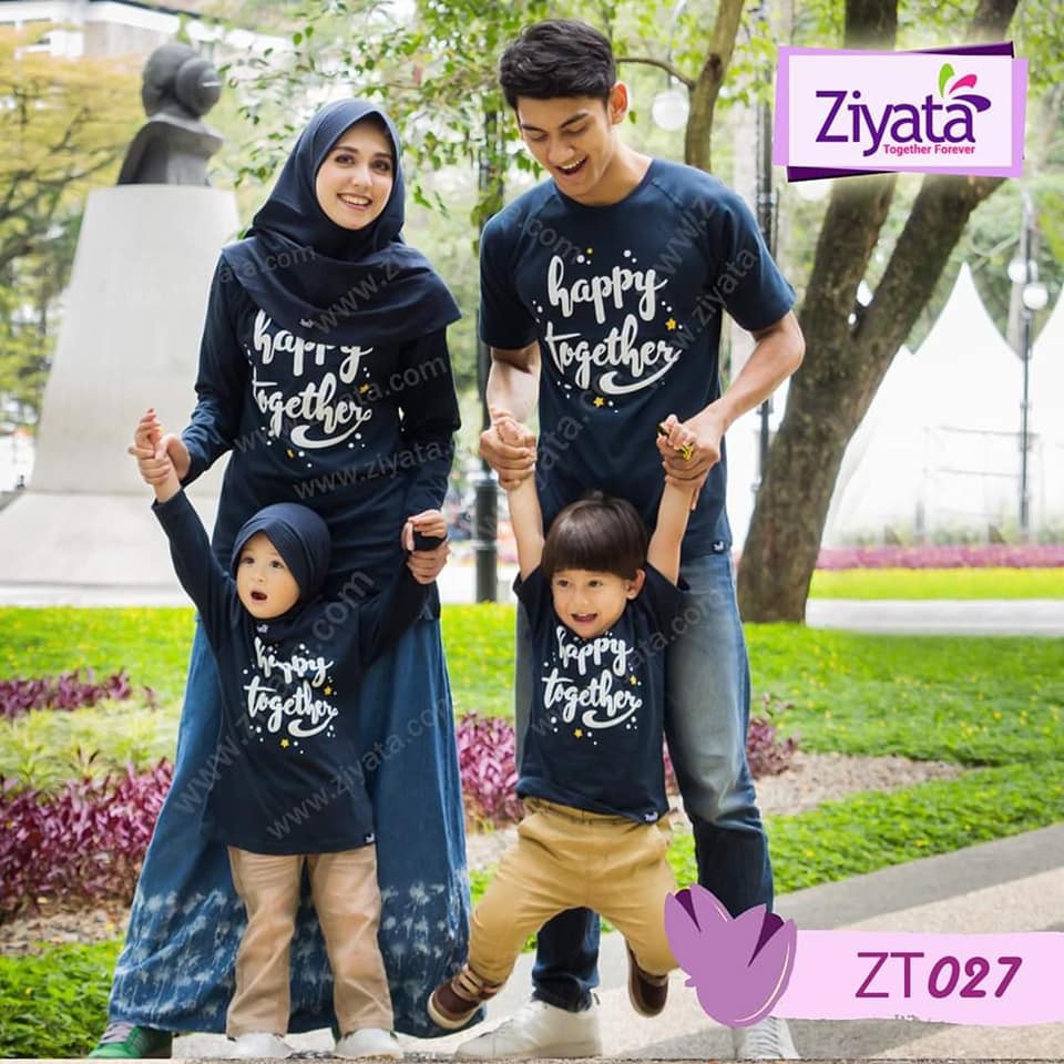 Kaos Couple Family / Baju Keluarga / Baju Kapel Keluarga / Kaos Ziyata Zt027