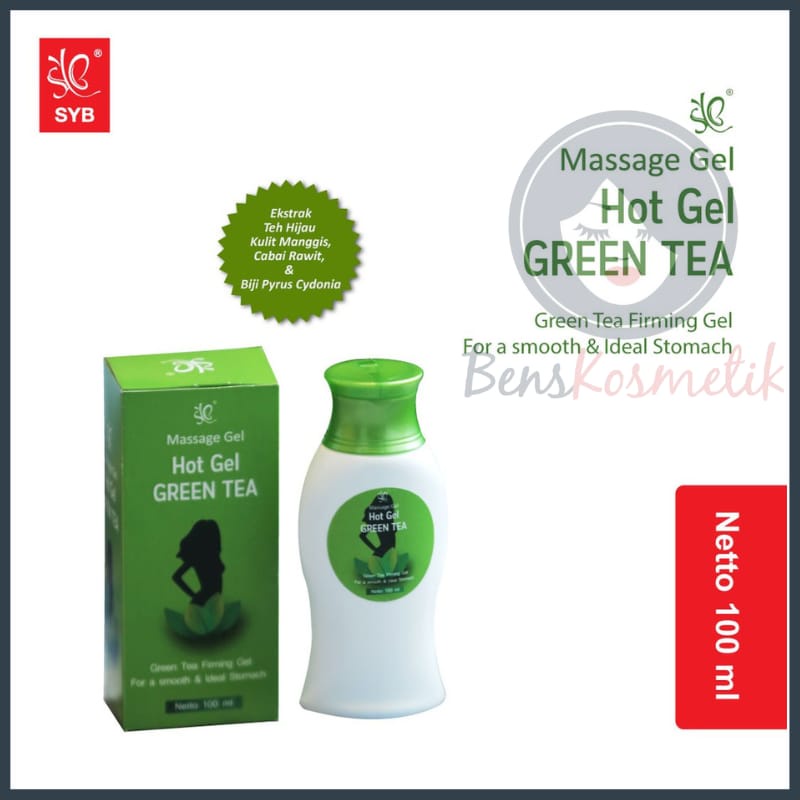 SYB HOT GEL GREEN TEA MASSAGE GEL BPOM