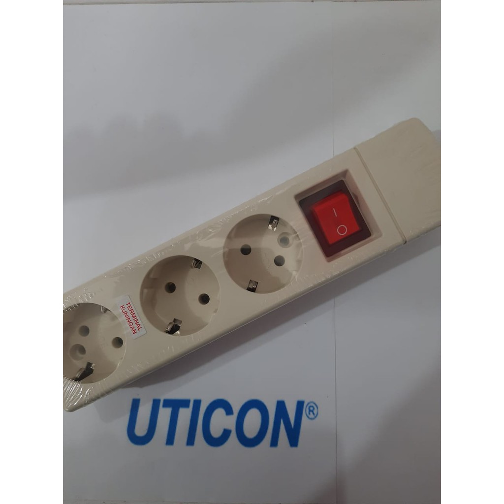 STOP KONTAK SAKLAR ON OFF 3 LUBANG UTICON ST-1382 NC