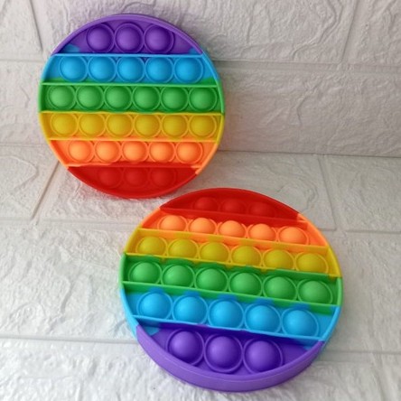 [BISA COD] MAINAN POP IT MURAH RAINBOW UNICORN MAINAN POP IT GELEMBUNG MAINAN ANAK POPIT Push Pop It-POP IT BULAT