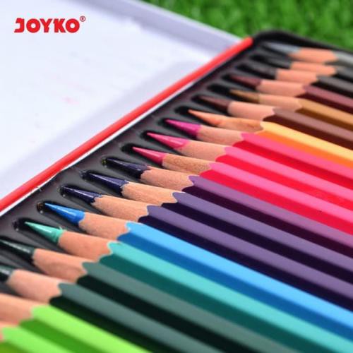 

RB [SET] Pensil Warna / Colored Pencils Kualitas Super 24 Warna Kaleng - Joyko MURAH