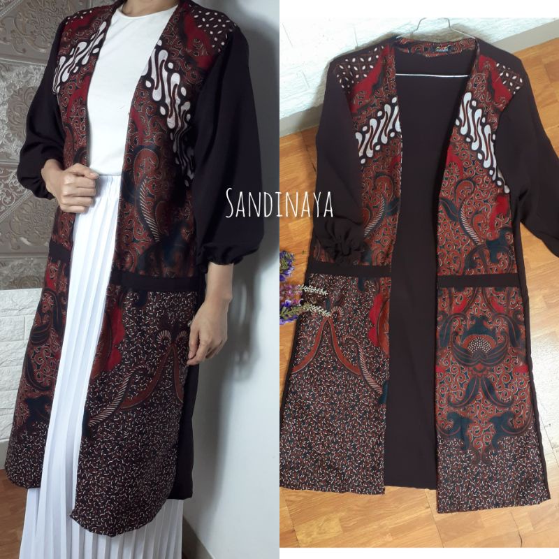 Long outer batik / long kardigan /  bolero batik Sandinaya