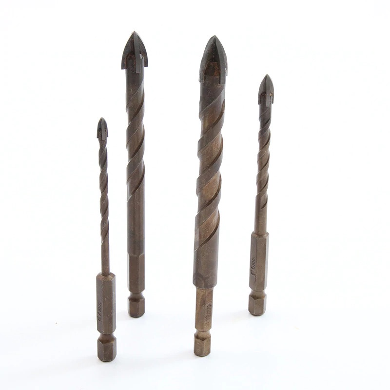Mata Bor Tungsten Carbide Cross Hex Tile Drill Bit 6mm - FM3 - Golden